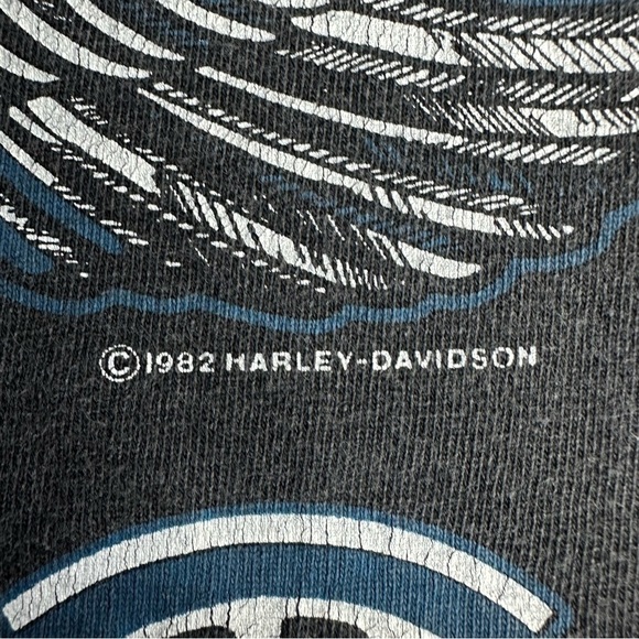Vintage Harley Davidson Shirt Men's XL Dragon Eagle Double Sided Doc's St. Louis - Picture 5 of 10